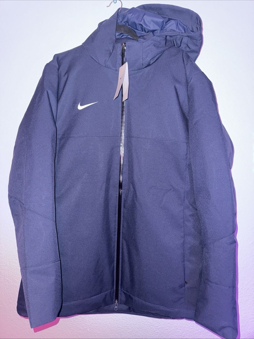 Nike 550 Down Hooded Parka Football Team Issued Navy Blue Size XL DJ6526-419 NWT